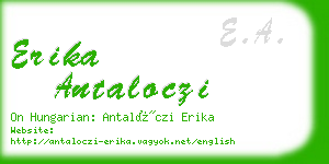 erika antaloczi business card